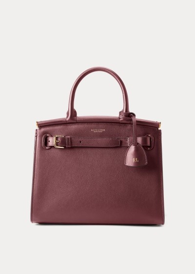 Bolsos De Mano Ralph Lauren Mujer Vino - Calfskin Medium RL50 - WBCNT0294